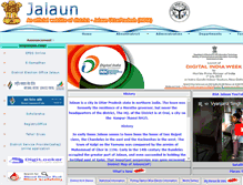 Tablet Screenshot of jalaun.nic.in